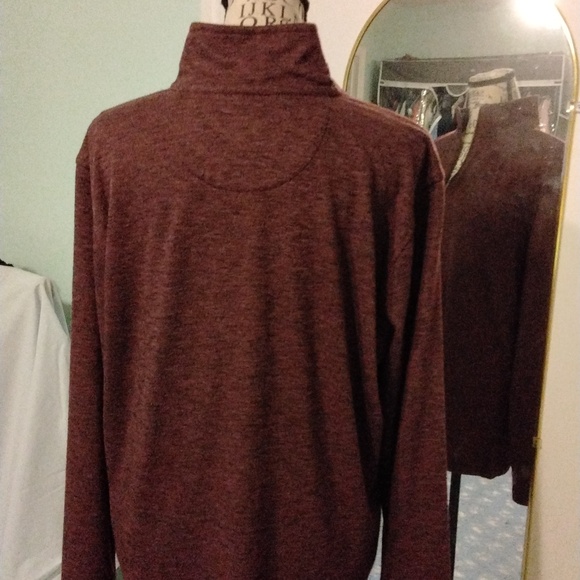 Women's NWOT Gap 1/4 zip long sleeve burgundy sweatshirt size S - Picture 4 of 5